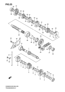 SV650 Трансмиссия
