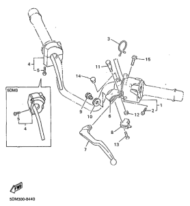 FZS600 Handle switch. lever