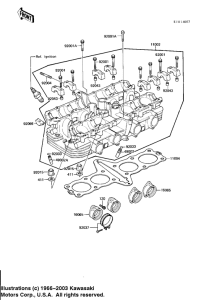 KZ1100 Головка цилиндров