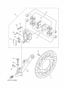 XV1700AS Задний суппорт