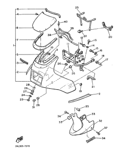 XJ900 Обтекатель 1
