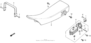 XL250R Сиденье
