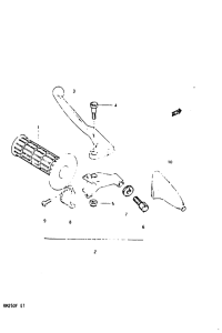 RM250 Left handle switch