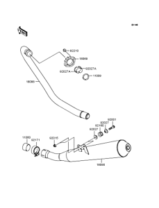 BJ250 Глушитель