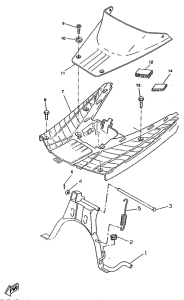 CW50RS Stand. footrest