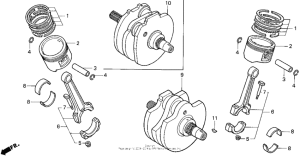 VT1100C2 Коленвал