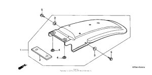 XR200R Задний бампер