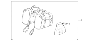 VT1100C2 Nylon saddlebag