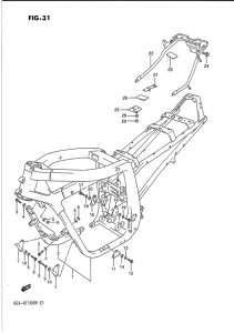 GSX-R1100 Frame comp