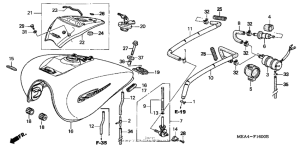 VTX1300S Fuel tank (vtx1300s'03)