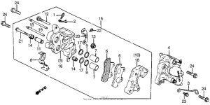 CB900 Передний суппорт