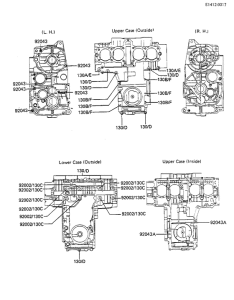 KZ1100 Crankcase bolt & stud pattern