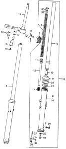 CL360 Передняя вилка