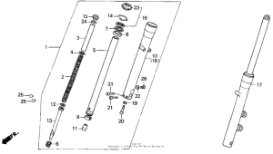 VT600C Передняя вилка