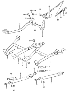 GSX400 Подножки