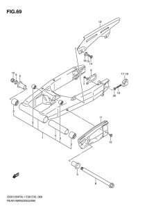 GSX1250 (ABS) Rear swingingarm