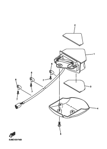 WR250F Taillight unit ass`y