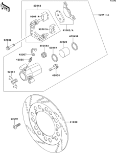 EN500 Передний тормоз