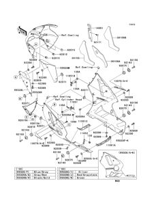 ZX1200 Cowling lowers(1 / 2)(b1 / b2)