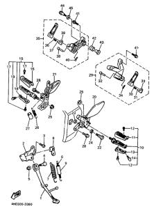 YZF750R Support.refuse-pieds