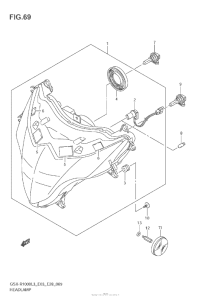 GSX-R1000Z Headlamp (Gsx-R1000Zl3 E03)