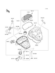 EX650 Воздушный фильтр