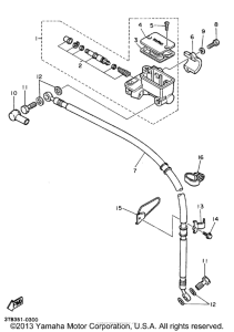 XT600EBC Главный тормозной цилиндр