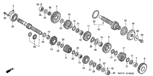 CBR1100XX Трансмиссия
