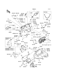EX250 カウリング