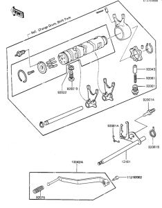 KZ1100 Переключатель передач