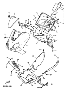 YP150D Обтекатель 1