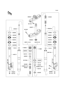 KLE650 Front fork(1 / 2)