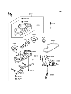 ZX400 Спидометр