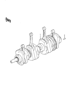 KZ1000 Вал коленчатый