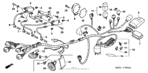 CB600F Жгут проводов