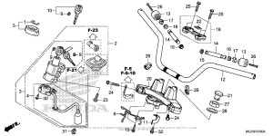 CB500X (ABS) Handlebar + Top Bridge