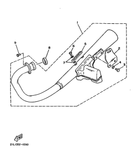 SR250 Выхлопная система