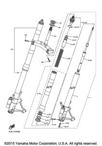 YZF-R6 Передняя вилка