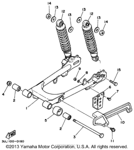 RT100H Rear arm - suspension