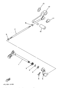 TZR125 Вал переключения