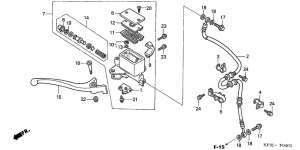 NSS250 Fr. brake master cylinder