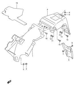 DF125 Заднее крыло