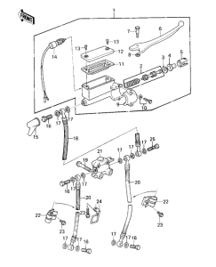 KZ1000 Передний тормозной цилиндр