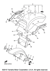 XVS1300CU Крыло