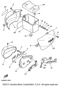 XV535H Боковые обтекатели