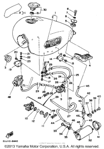 XV250 Топливный бак