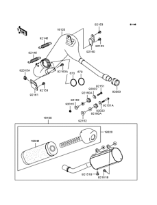 KX125 Глушитель