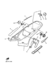 PW80 PW80D Боковая крышка