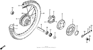 CT110 Переднее колесо