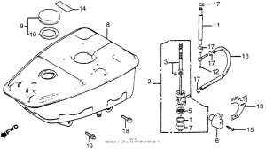 TG50 Топливный бак